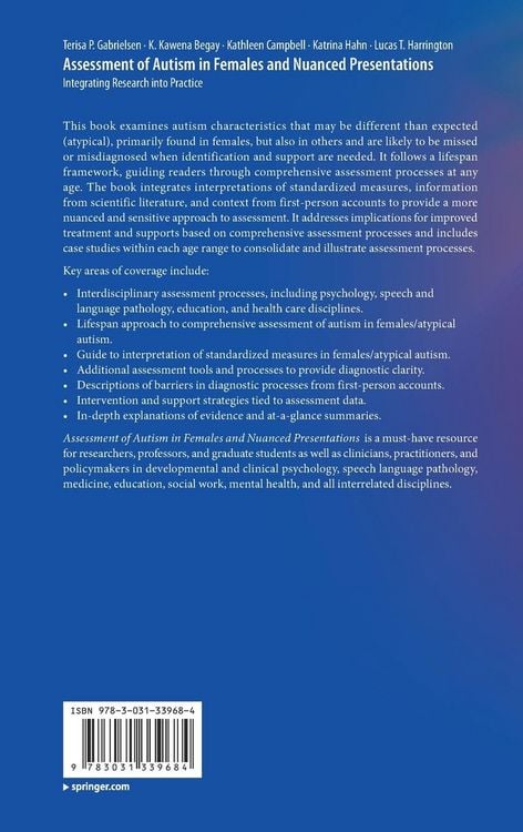 Produktbild: Assessment of Autism in Females and Nuanced Presentations