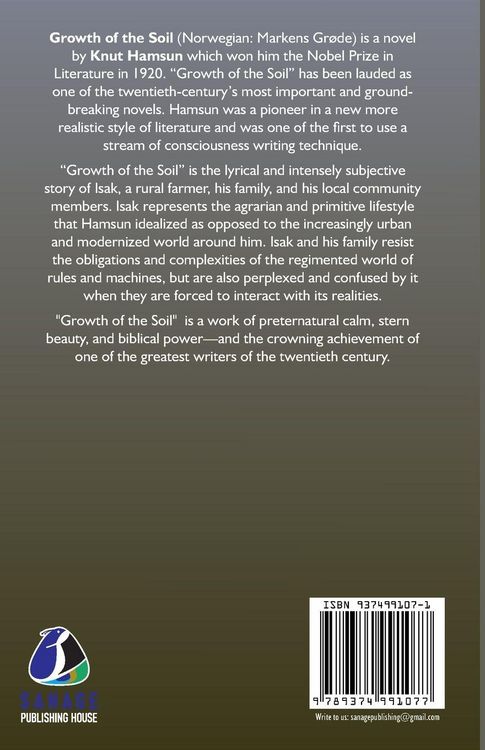 Produktbild: Growth of the Soil by Knut Hamsun