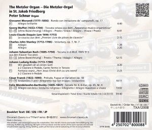 Produktbild: Schnur, P: Metzler Orgel in St.Jakob Friedberg/Bayern