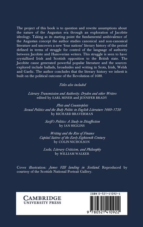 Produktbild: Poetry and Jacobite Politics in Eighteenth-Century Britain and Ireland