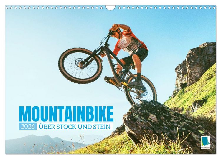 Produktbild: Mountainbike: &Uuml;ber Stock und Stein (Wandkalender 2026 DIN A3 quer), CALVENDO Monatskalender