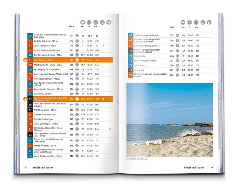 Produktbild: KOMPASS Wanderf&uuml;hrer Sardinien, 75 Touren mit Extra-Tourenkarte