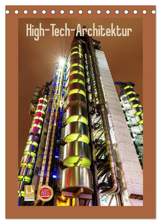 Produktbild: High-Tech-Architektur (Tischkalender 2026 DIN A5 hoch), CALVENDO Monatskalender
