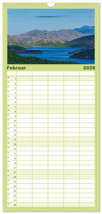 Produktbild: Familienplaner 2026 - Albanien. Eine Entdeckungsreise. mit 5 Spalten (Wandkalender, 21 x 45 cm) CALVENDO