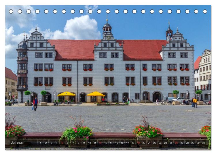 Produktbild: Unterwegs in Torgau (Tischkalender 2026 DIN A5 quer), CALVENDO Monatskalender