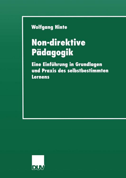 Produktbild: Non-direktive P&auml;dagogik