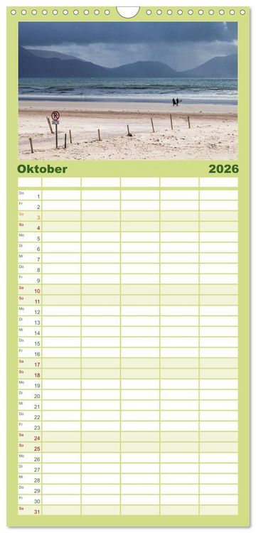 Produktbild: Familienplaner 2026 - Irlands Westk&uuml;ste mit 5 Spalten (Wandkalender, 21 x 45 cm) CALVENDO