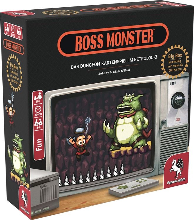 Produktbild: Pegasus 17564G - Boss Monster Big Box, Dungeon-Kartenspiel im Retrolook