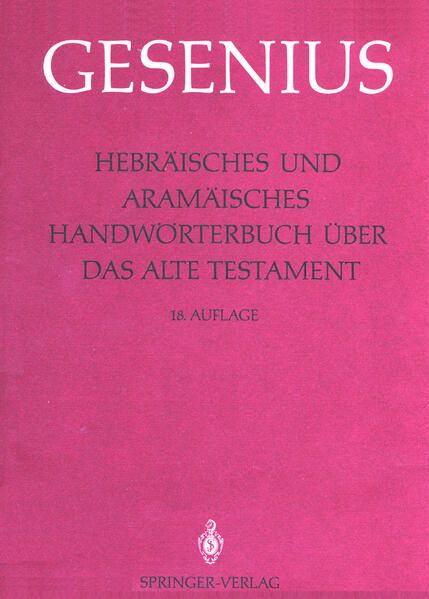 Produktbild: Hebr&auml;isches und Aram&auml;isches Handw&ouml;rterbuch &uuml;ber das Alte Testament