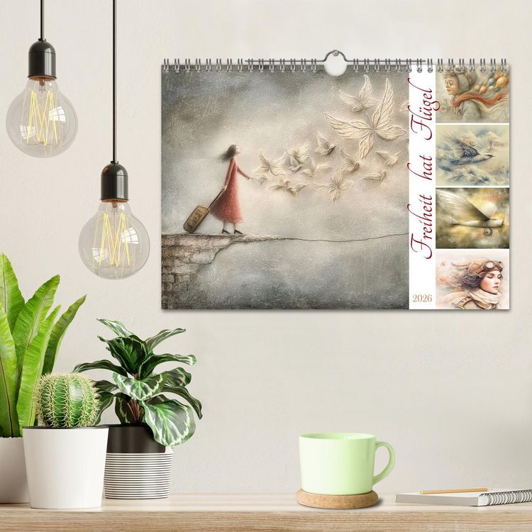 Produktbild: Freiheit hat Fl&uuml;gel (Wandkalender 2026 DIN A4 quer), CALVENDO Monatskalender