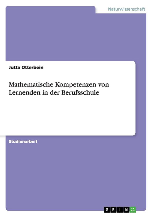 Produktbild: Mathematische Kompetenzen von Lernenden in der Berufsschule
