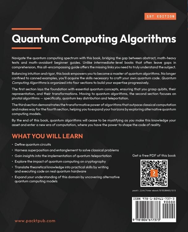 Produktbild: Quantum Computing Algorithms