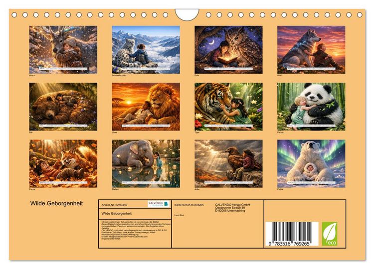 Produktbild: Wilde Geborgenheit (Wandkalender 2027 DIN A4 quer), CALVENDO Monatskalender