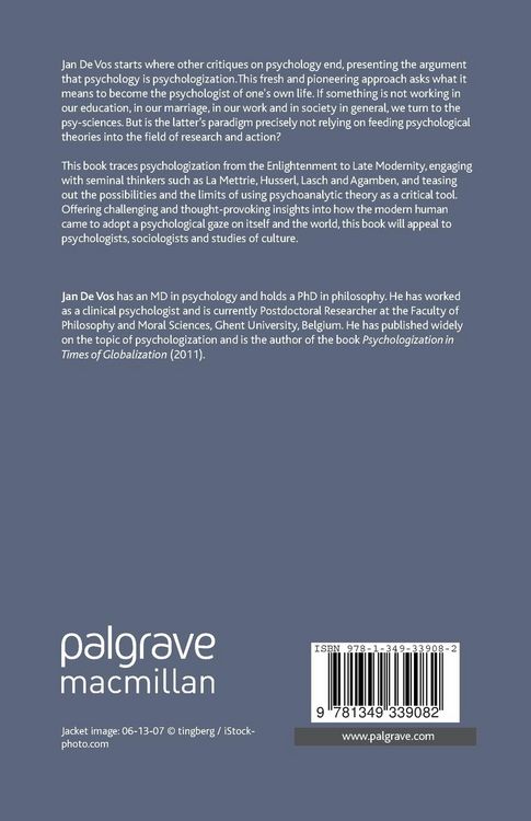 Produktbild: Psychologization and the Subject of Late Modernity