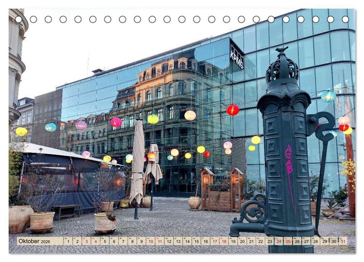 Produktbild: Buntes Leipzig (Tischkalender 2026 DIN A5 quer), CALVENDO Monatskalender