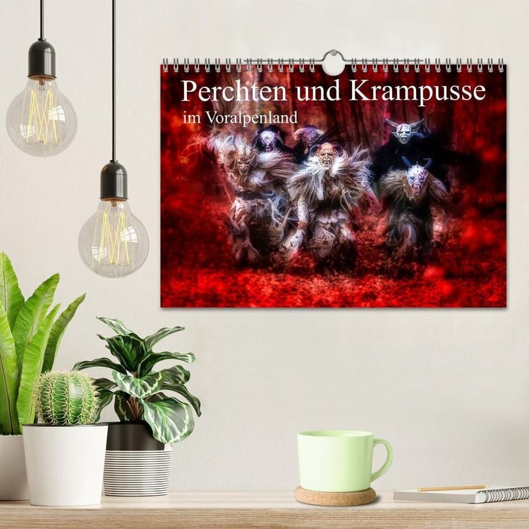 Produktbild: Perchten und Krampusse im Voralpenland (Wandkalender 2026 DIN A4 quer), CALVENDO Monatskalender