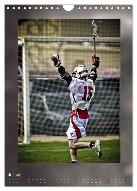 Produktbild: Teamsport - LACROSSE (Wandkalender 2026 DIN A4 hoch), CALVENDO Monatskalender