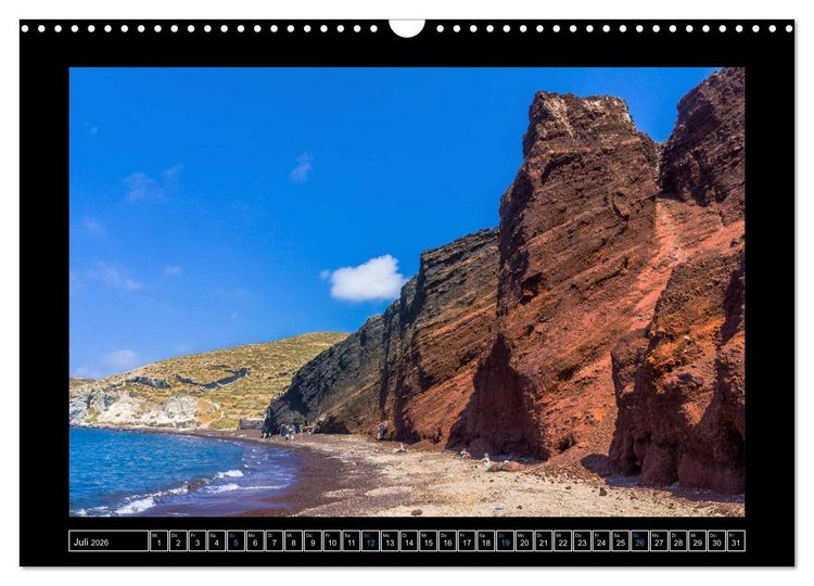 Produktbild: Kalimera Thira - Santorini, die sch&ouml;nste der Kykladen stellt sich vor (Wandkalender 2026 DIN A3 quer), CALVENDO Monatskalender