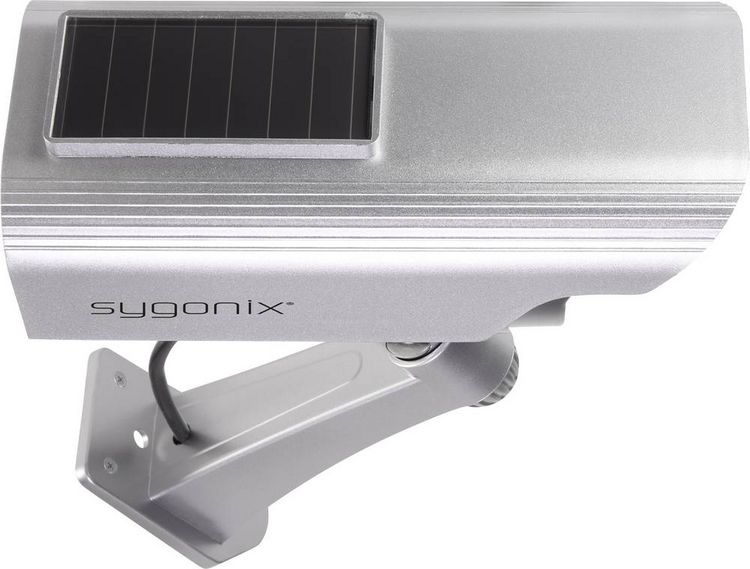 Produktbild: Sygonix SY-3420674 Kamera-Attrappe mit Solarmodul, mit blinkender LED