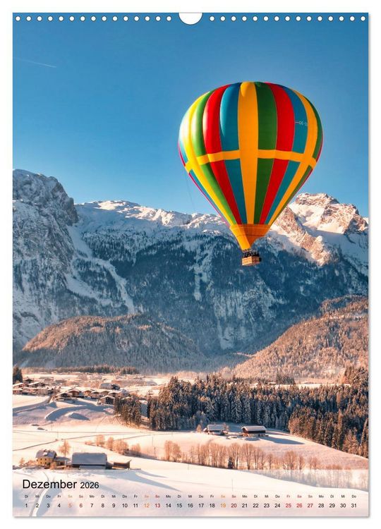 Produktbild: Ballon fahren - mein Traum (Wandkalender 2026 DIN A3 hoch), CALVENDO Monatskalender
