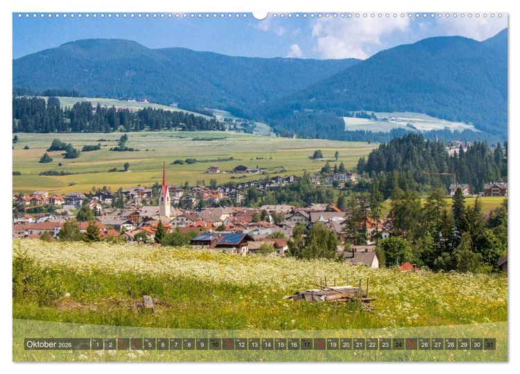 Produktbild: Pustertal im Osten S&uuml;dtirols (hochwertiger Premium Wandkalender 2026 DIN A2 quer), Kunstdruck in Hochglanz