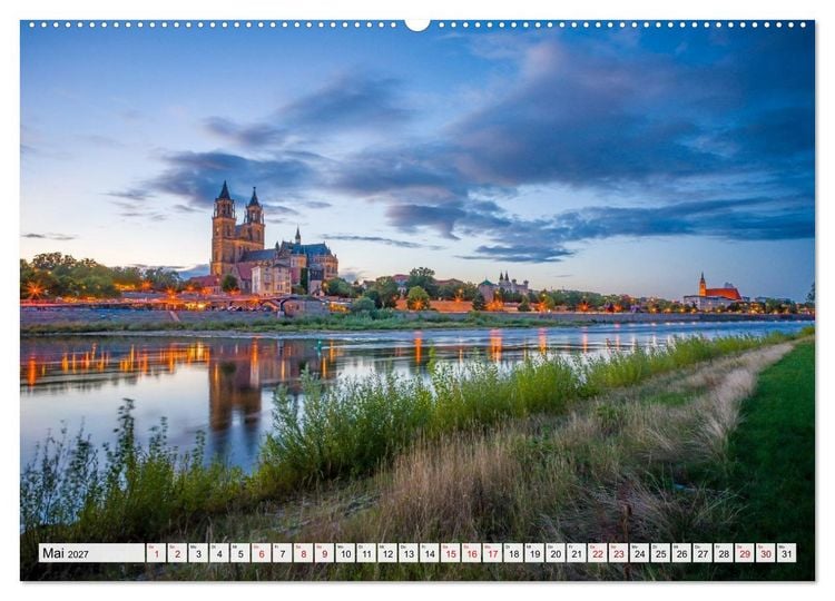 Produktbild: Magdeburg in besonderem Licht (Wandkalender 2027 DIN A2 quer), CALVENDO Monatskalender