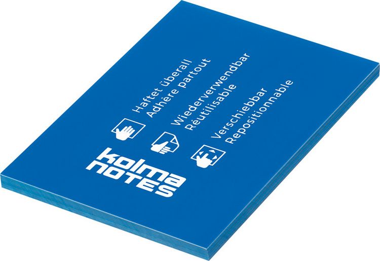 Produktbild: Haftnotizen A7 blau,100 Blatt