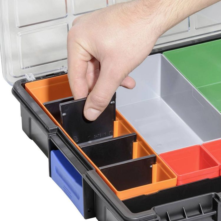 Produktbild: Allit EuroPlus Pro K44/21 Sortimentskoffer (B x H x T) 440 x 76 x 355 mm Anzahl F&auml;cher: 21 Inhalt 1 St.