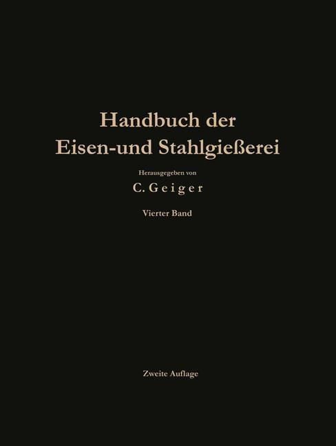 Produktbild: Handbuch der Eisen- und Stahlgie&szlig;erei