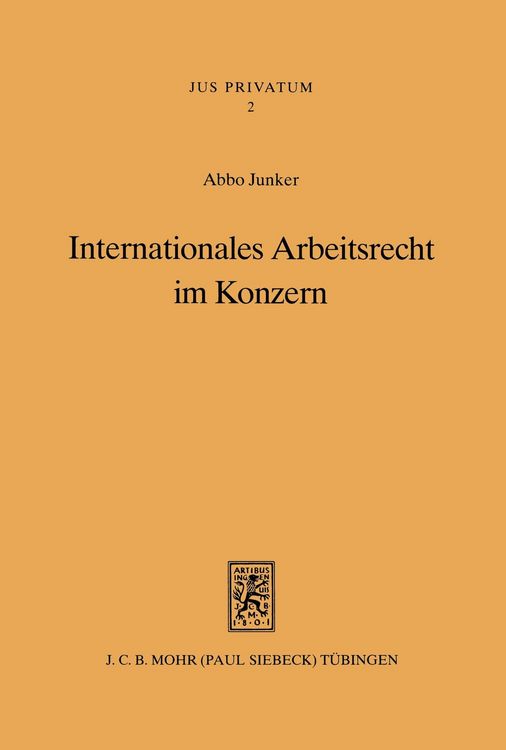 Produktbild: Internationales Arbeitsrecht im Konzern