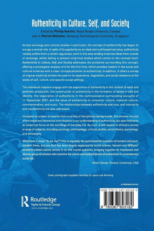 Produktbild: Authenticity in Culture, Self, and Society