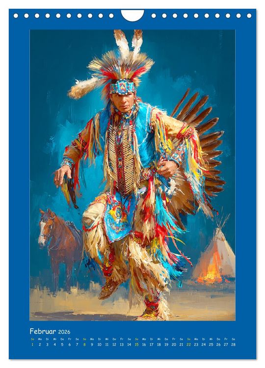 Produktbild: Omaha-Tanz. Grastanz der amerikanischen Ureinwohner (Wandkalender 2026 DIN A4 hoch), CALVENDO Monatskalender