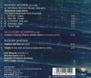Produktbild: Wagner/Henze:Wesendonck Lieder