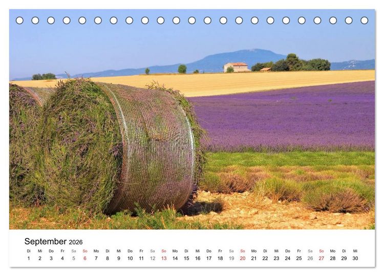 Produktbild: Provence - Zwischen Meer und Alpen (Tischkalender 2026 DIN A5 quer), CALVENDO Monatskalender