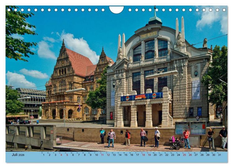 Produktbild: Bielefeld - Die freundliche Stadt am Teutoburger Wald (Wandkalender 2026 DIN A4 quer), CALVENDO Monatskalender