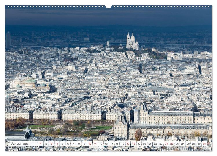 Produktbild: Paris - La Ville Lumi&egrave;re (hochwertiger Premium Wandkalender 2026 DIN A2 quer), Kunstdruck in Hochglanz