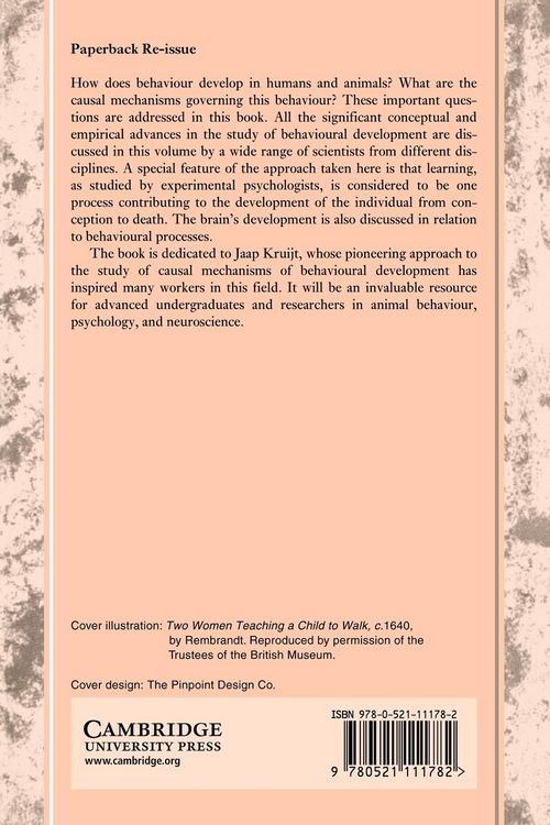Produktbild: Causal Mechanisms of Behavioural Development