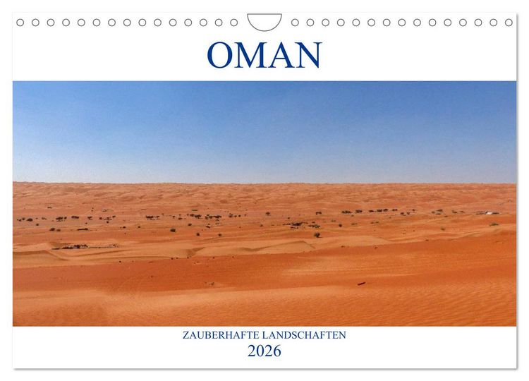 Produktbild: Oman - Zauberhafte Landschaften (Wandkalender 2026 DIN A4 quer), CALVENDO Monatskalender