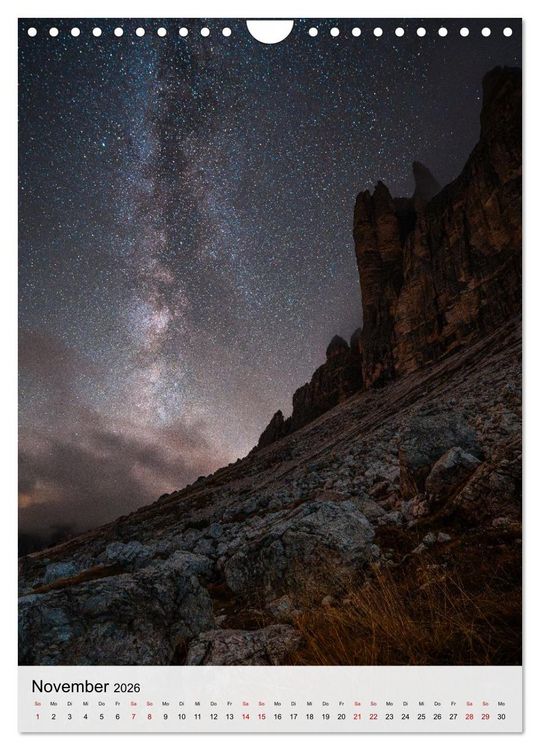 Produktbild: Die Dolomiten - Berge, die begeistern (Wandkalender 2026 DIN A4 hoch), CALVENDO Monatskalender
