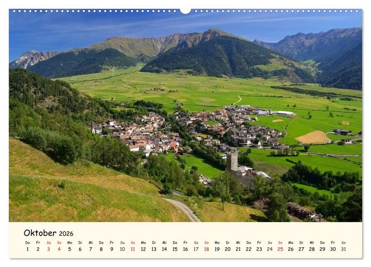 Produktbild: Vinschgau - Die Sonnenseite S&uuml;dtirols (Wandkalender 2026 DIN A2 quer), CALVENDO Monatskalender