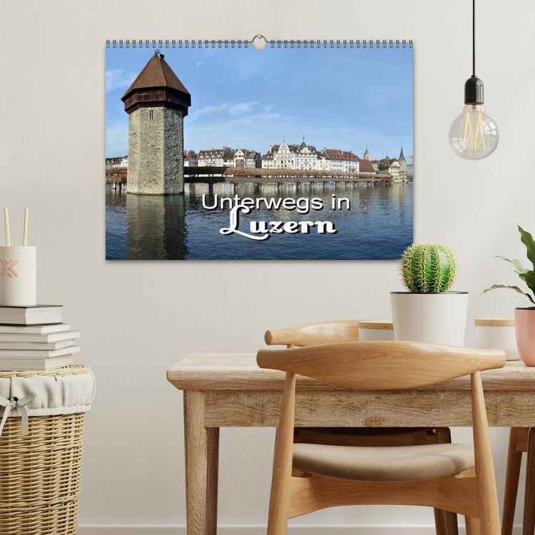 Produktbild: Unterwegs in Luzern (Wandkalender 2026 DIN A3 quer), CALVENDO Monatskalender
