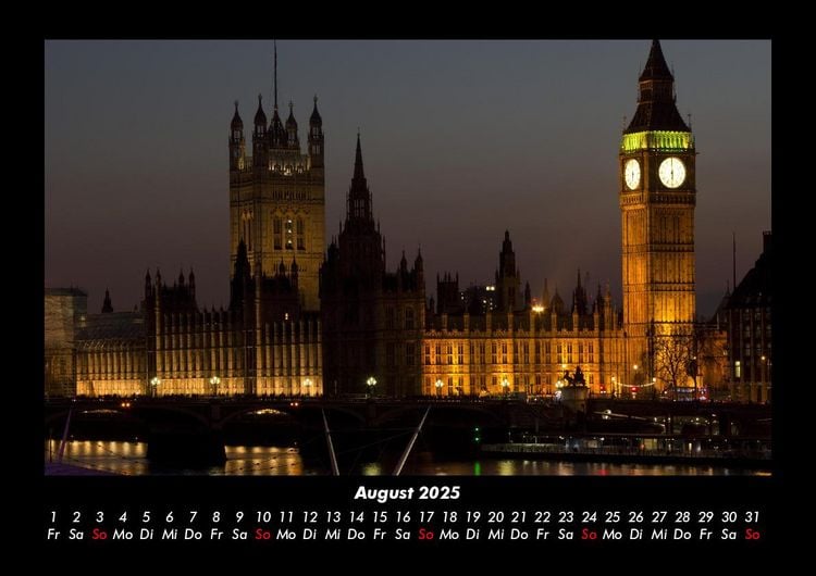 Produktbild: Londons schönste Seiten 2025 Fotokalender DIN A3