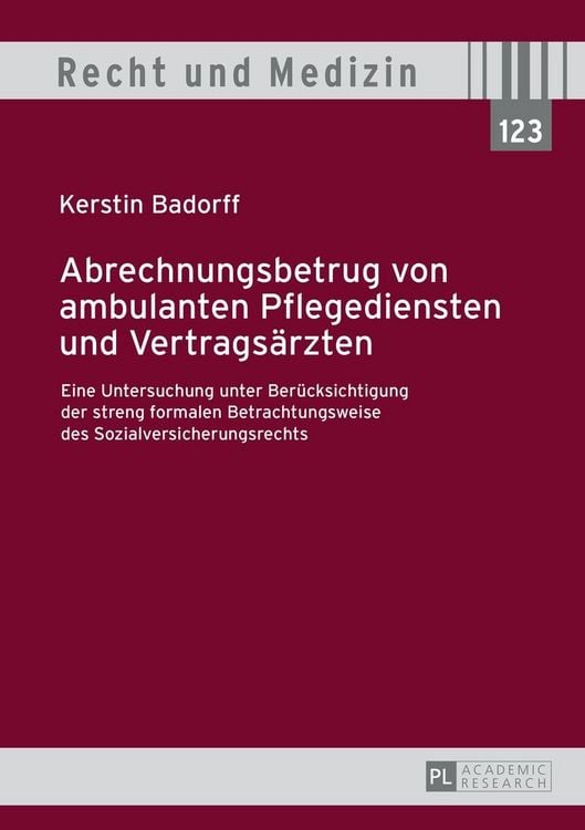 Produktbild: Abrechnungsbetrug von ambulanten Pflegediensten und Vertrags&auml;rzten
