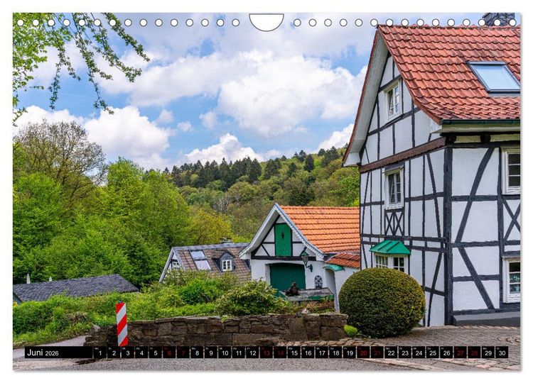 Produktbild: Wundersch&ouml;nes Wuppertal - Bezaubernde Orte in und am Rande der Stadt (Wandkalender 2026 DIN A4 quer), CALVENDO Monatskalender