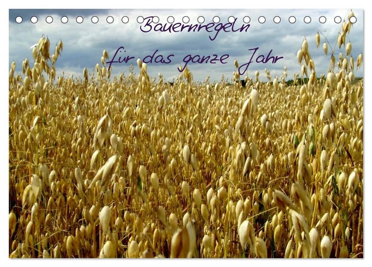 Produktbild: Bauernregeln f&uuml;r das ganze Jahr (Tischkalender 2026 DIN A5 quer), CALVENDO Monatskalender