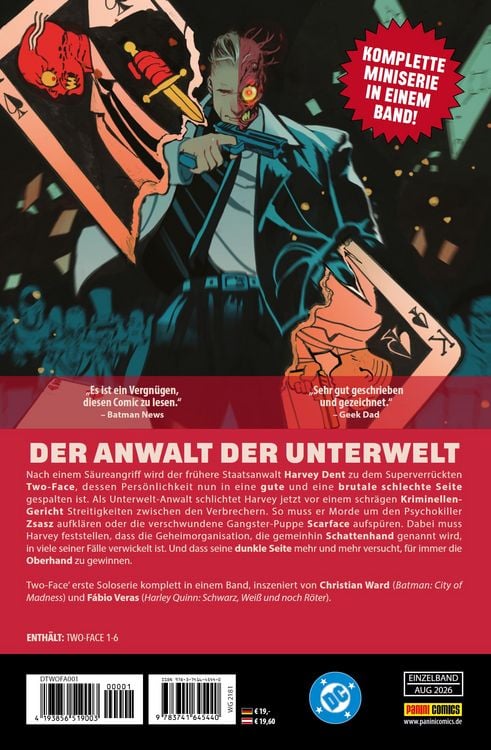 Produktbild: Two Face: Zwei Seiten des Gesetzes