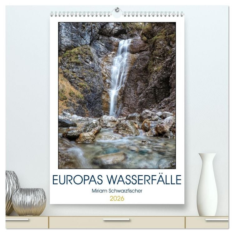Produktbild: Europas Wasserf&auml;lle (hochwertiger Premium Wandkalender 2026 DIN A2 hoch), Kunstdruck in Hochglanz