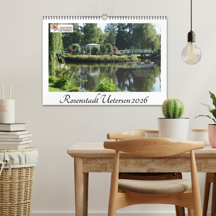 Produktbild: Rosenstadt Uetersen (Wandkalender 2026 DIN A3 quer), CALVENDO Monatskalender