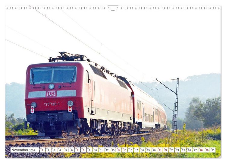 Produktbild: Die Baureihe 120 der Deutschen Bahn (Wandkalender 2026 DIN A3 quer), CALVENDO Monatskalender