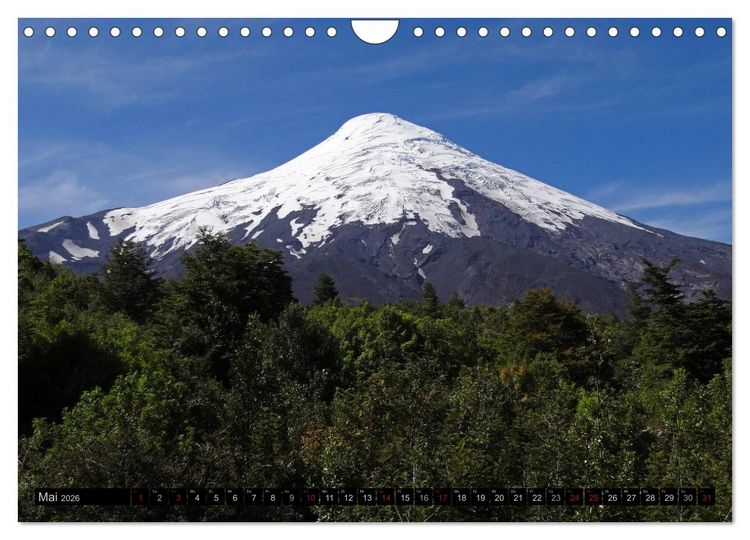 Produktbild: Tanz auf dem Vulkan - Osorno (Chile) (Wandkalender 2026 DIN A4 quer), CALVENDO Monatskalender